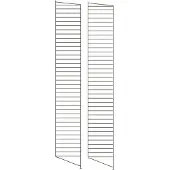 String - Bodenleiter für Regal 200 x 30 cm (2er Set), dunkelbraun