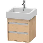 Duravit Waschtischunterschrank Ketho 45x44cm, Ei Nat, 2 Schubk., wandhängend