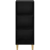 vidaXL Sideboard Schwarz Eichen-Optik 34,5 x 32,5 x 90 cm
