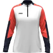 Jako Damen Trainingstop Ziptop Dynamic 8670D-026 M - Weiß/Coral/Marine - M