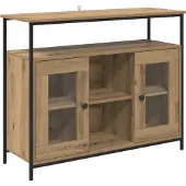 vidaXL Sideboard Artisan-Eiche 100 x 35 x 80 cm Holzwerkstoff