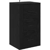 vidaXL Sideboard Schwarz Eichen-Optik 40 x 33 x 70 cm Holzwerkstoff