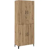 vidaXL Highboard 2 Stk. Artisan-Eiche 69,5 x 34 x 180 cm Holzwerkstoff