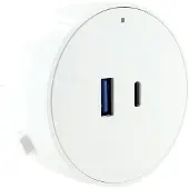 Schwaiger MSPW0310, Gerade, 240 V, 50 Hz, 0,5 A, Weiß, 6,2 cm