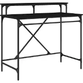 vidaXL Schreibtisch Schwarz Eichen-Optik 100 x 50 x 90 cm