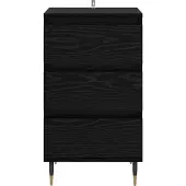vidaXL Sideboard Schwarz Eichen-Optik 35 x 40 x 70 cm Holzwerkstoff