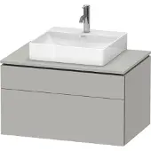 Duravit L-Cube Konsolenwaschtischunterbau wandhängend, inklusive Konsolenplatte, 2 Auszüge, 820x482x550mm, LC4880007070000