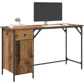 vidaXL Computertisch Altholz 131 x 48 x 75 cm Holzwerkstoff