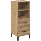 vidaXL Sideboard Artisan-Eiche 34 x 34,5 x 90 cm Holzwerkstoff