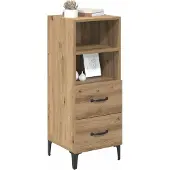 vidaXL Sideboard Artisan-Eiche 34 x 34,5 x 90 cm Holzwerkstoff