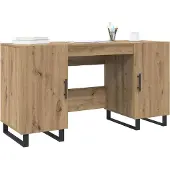 vidaXL Schreibtisch Artisan-Eiche Holzwerkstoff 140 x 50 x 75 cm
