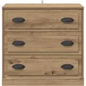 vidaXL Sideboard Artisan-Eiche 70 x 35,5 x 67,5 cm Holzwerkstoff
