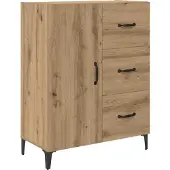 vidaXL Sideboard Artisan-Eiche 69,5 x 34 x 90 cm Holzwerkstoff