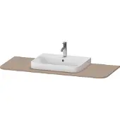 Duravit Waschtisch-Konsole Happy D.2 Plus 130x55cm, m 1 Ausschn, Beck. mit, leinen
