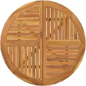 vidaXL Gartentisch Ø 85 cm Massivholz Akazie