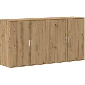 vidaXL Sideboard 2 stk. Artisan-Eiche 79 x 38 x 80 cm Holzwerkstoff