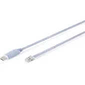 Digitus USB 2.0 auf RJ45 Konsolen-Adapterkabel, FTDI-Chipsatz, 180 cm, USB Typ-A, RJ-48, Männlich, Blau, 1,8 m