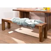 MASSIVMOEBEL24.DE Bank Sheesham 178x35x45 noble unique lackiert SYDNEY #130