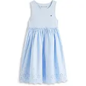 Tommy Hilfiger Sommerkleid KG0KG09148 Hellblau Regular Fit