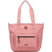 Cabaia Schultertasche mit Laptopfach Recycled Velvet Tote Bag Gold Coast altrosa