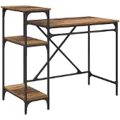 vidaXL Schreibtisch Altholz Holzwerkstoff 105 x 50 x 90 cm