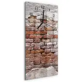 Tulup Glasuhr Wanduhr Küchenuhr Echt-Glas 30x60 Mauer Mehrfarbig