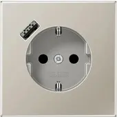 JUNG ES1520-18A SCHUKO-Steckdose m.USB