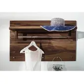 MASSIVMOEBEL24.DE Wandgarderobe Sheesham 100x32x60 rot-braun gebeizt TORONTO #146