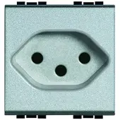 Legrand Bticino NT4164/13 Steckdose Schweiz Typ 13 mit erhöht Berührungsschutz 2M Tech