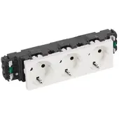Legrand 077563 Steckdose 3-fach 6M weiß RAL9010