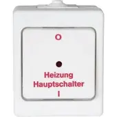Kopp 567302005 STANDARD - Heizungshauptschalter, Farbe: arktisweiß