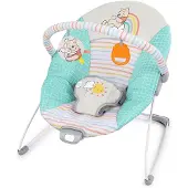 Bright Starts DISNEY BABY - WINNIE - Umwandelbare Babywippe mit abnehmbarem Spielbogen - Geeignet von 0 bis 6 Monaten, beruhigende Vibrationen