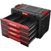 Qbrick System PRIME Drawer 4 Toolbox Basic modularer Werkzeugkasten mit 4 Schubladen 542 x 335 x 369 mm 21,2 l