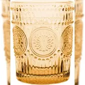 Casa Collection Set 3 orange Imperial-Gläser 330cc, hochwertiges farbiges Glas