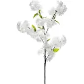 Party Deco 20x Künstliche Blume - Blühende Kirsche, 97 cm, weiß