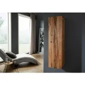 MASSIVMOEBEL24.DE Hängeschrank Wild-/Zerreiche 33x33x124 natur geölt FRANKFURT #101