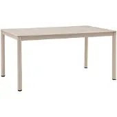 Ebuy24 Asta Gartentisch 90x160cm sandfarben.