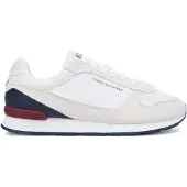 Tommy Hilfiger 8721386435812, Männlich, Erwachsener, Modische Sneakers, Weiß, Rot, Rwb, Schnürverschluss