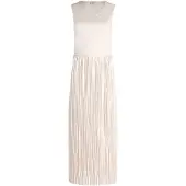 Vera Mont Basic-Kleid mit Plissee in Bright Gardenia | Gr.: 46