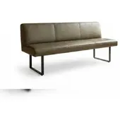 KAWOLA Esszimmerbank ELEEN Leder olivgrün 223cm