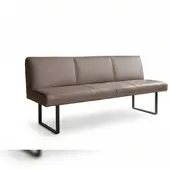 KAWOLA Esszimmerbank ELEEN Leder dunkelbraun 183cm