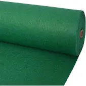 vidaXL Teppich Uni Grün 1,2 x 12 m Polyester