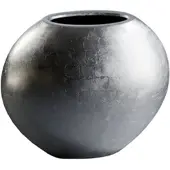 VIVANNO Bodenvase Ovale 59 cm x 29 cm x 50 cm Blattsilber