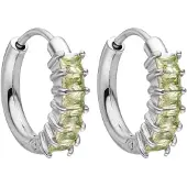 Purelei Ohrringe Green Love Silber | Gr.: onesize