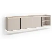 Skraut Home TV-Möbel Holzeffekt beige 207x35x50cm Hängend