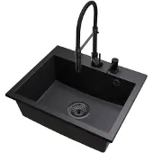 Brado Granit Küchenspüle Einbauspüle 1 Becken Groß Exclusive 55