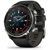 Garmin Descent MK3i schwarzes PVD-Titan - 51mm - Silikonarmband