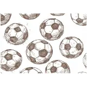 WALLARENA FOTOTAPETE Für einen Jungen Fußball Beige 400x280 cm