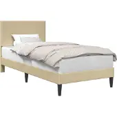 vidaXL Bettrahmen mit Kopfteil Hellgrün-Grau 90 x 190 cm Cordstoff