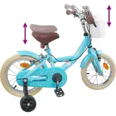 vidaXL Kinderfahrrad 14 Zoll für 3-5 Jahre alt Himmelblau